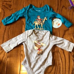 0-3 mo long sleeve body suit Wrangler with tags